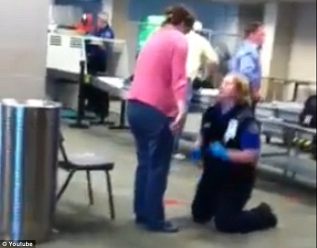 Tense moment: The incident is the latest in a string of disturbing behaviour by the agency